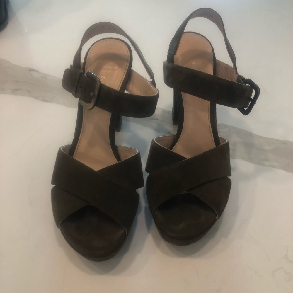 Stuart Weitzman Suede Platform Sandal